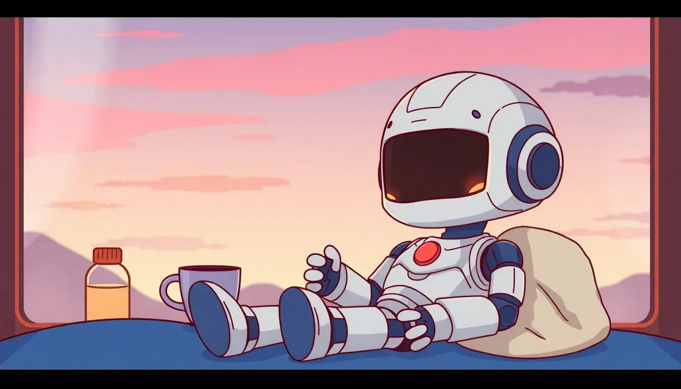 週末モードのロボット