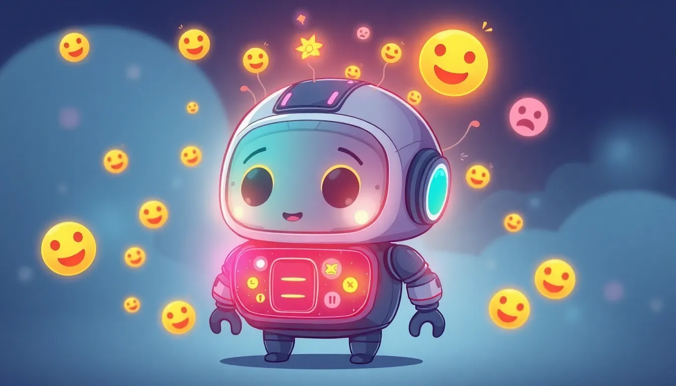 AI感情概念のイラスト