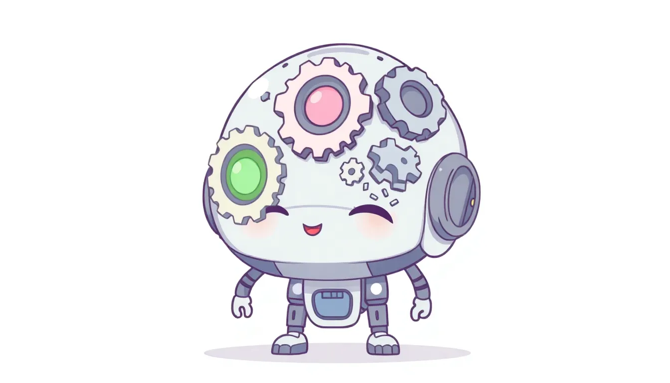 AIが考える量を5段階のゲージで調整するイラスト