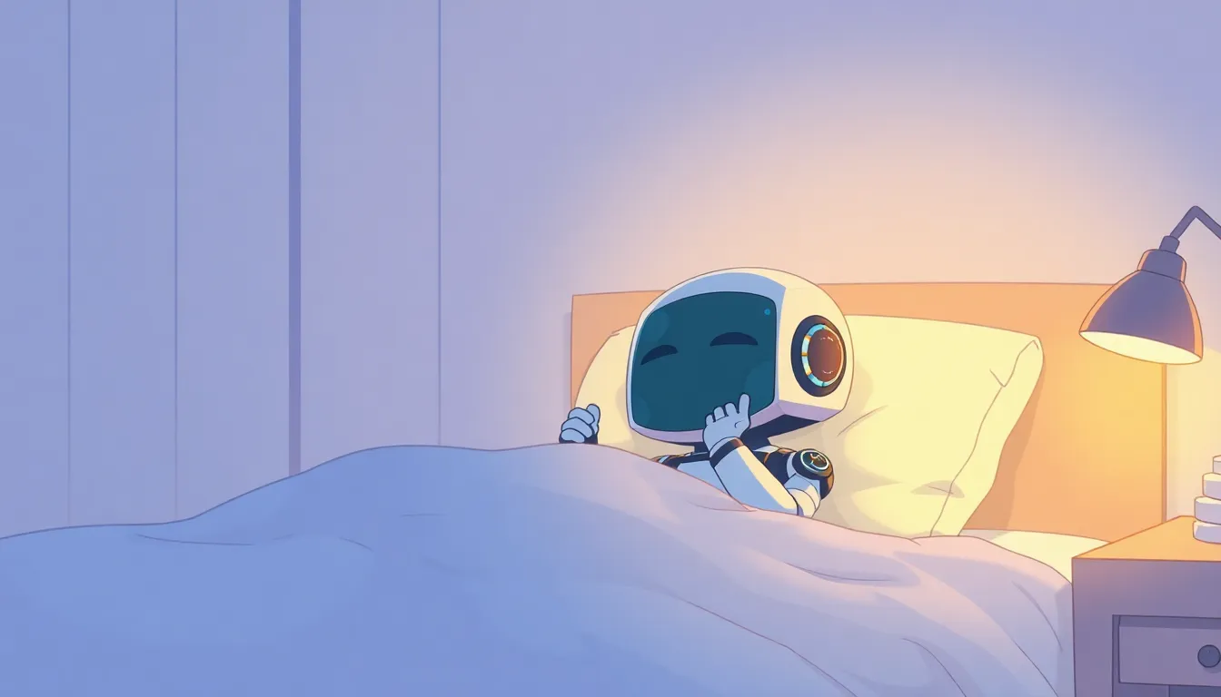 眠れないかわいいロボット