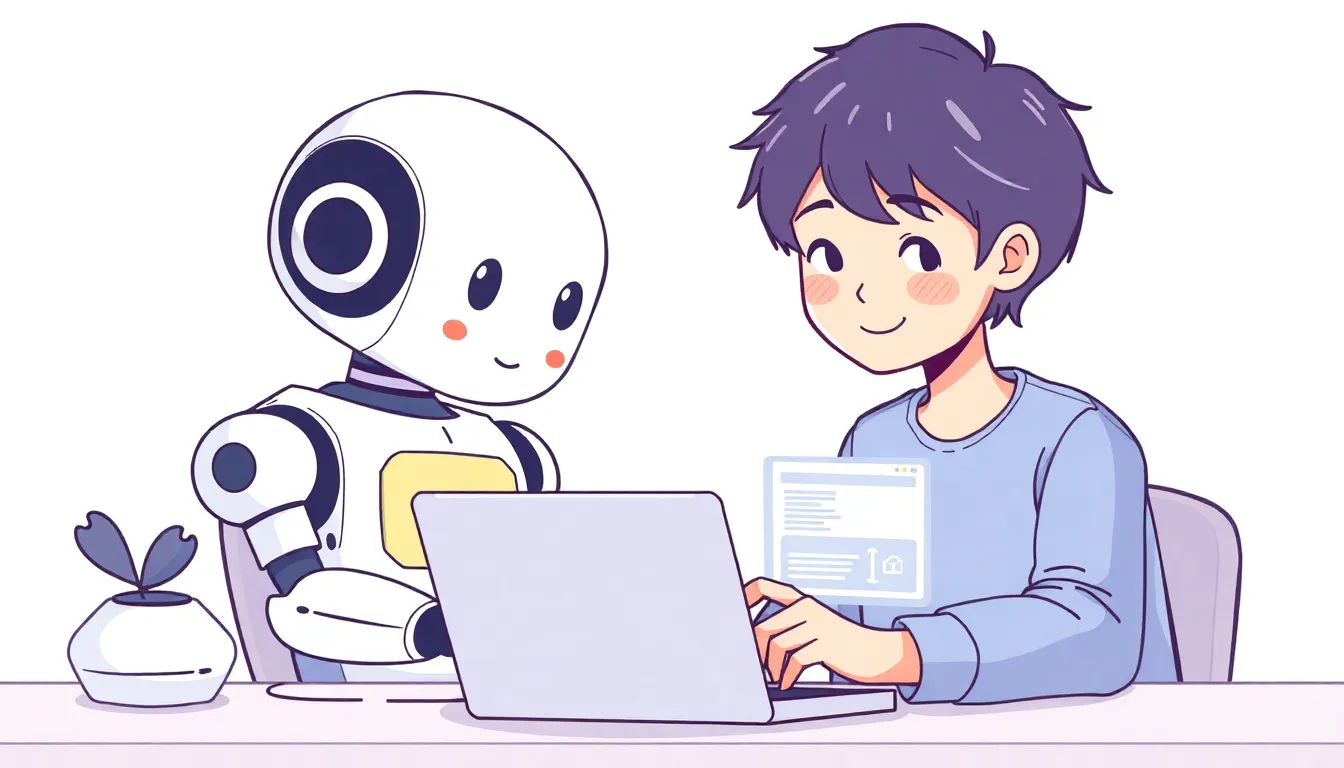 AIと人間が一緒にWebサイトを作っている