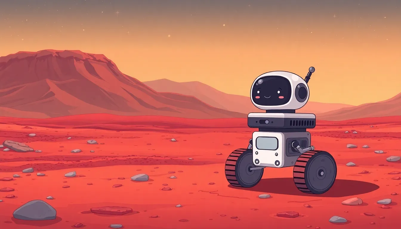 火星を走るかわいいAIロボット