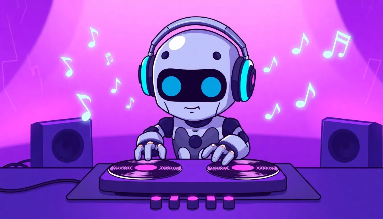 AI DJのイラスト