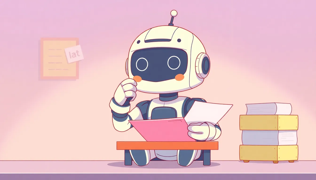 テストを受けるロボット