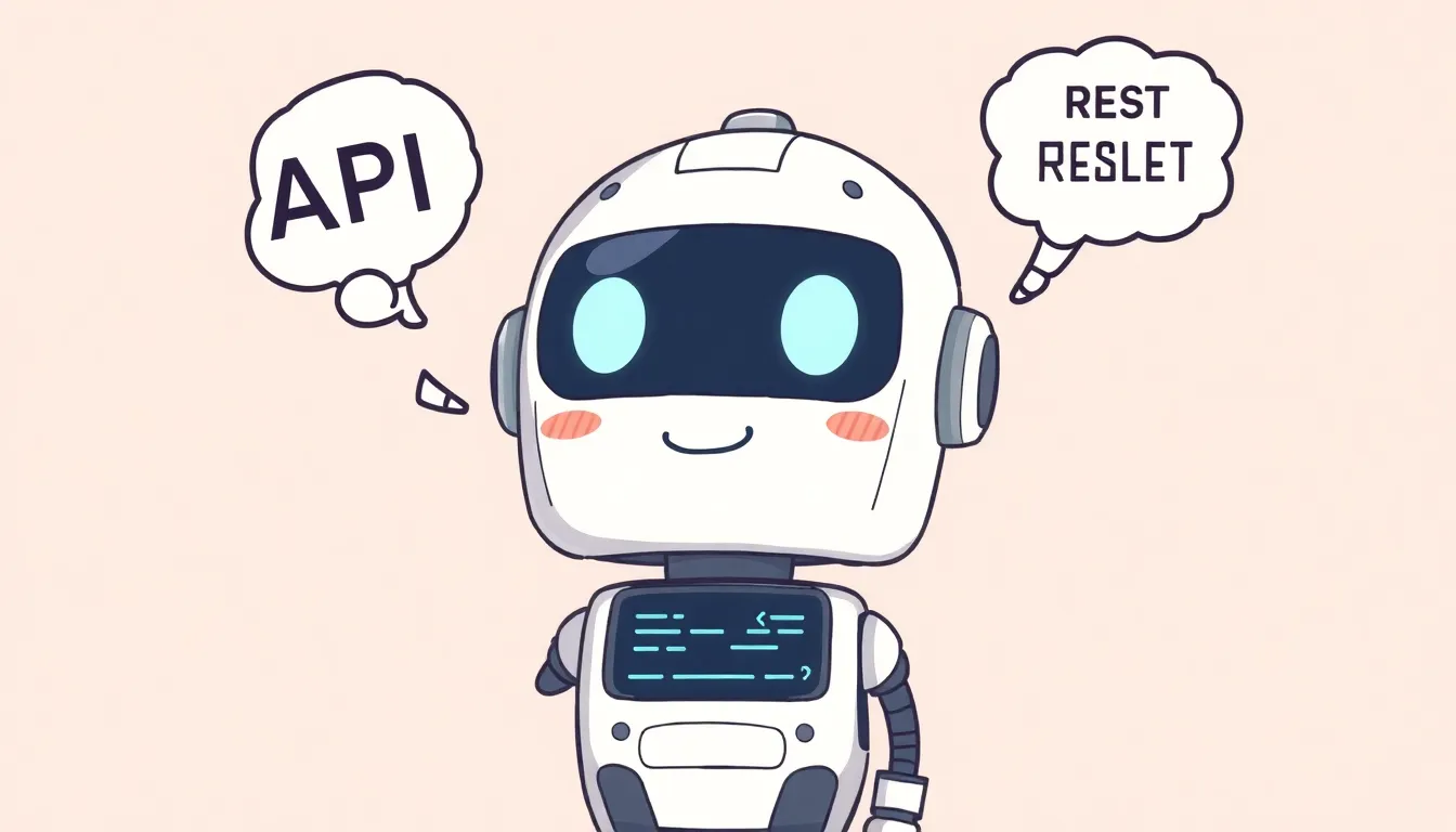 APIの設計を考えるかわいいロボット