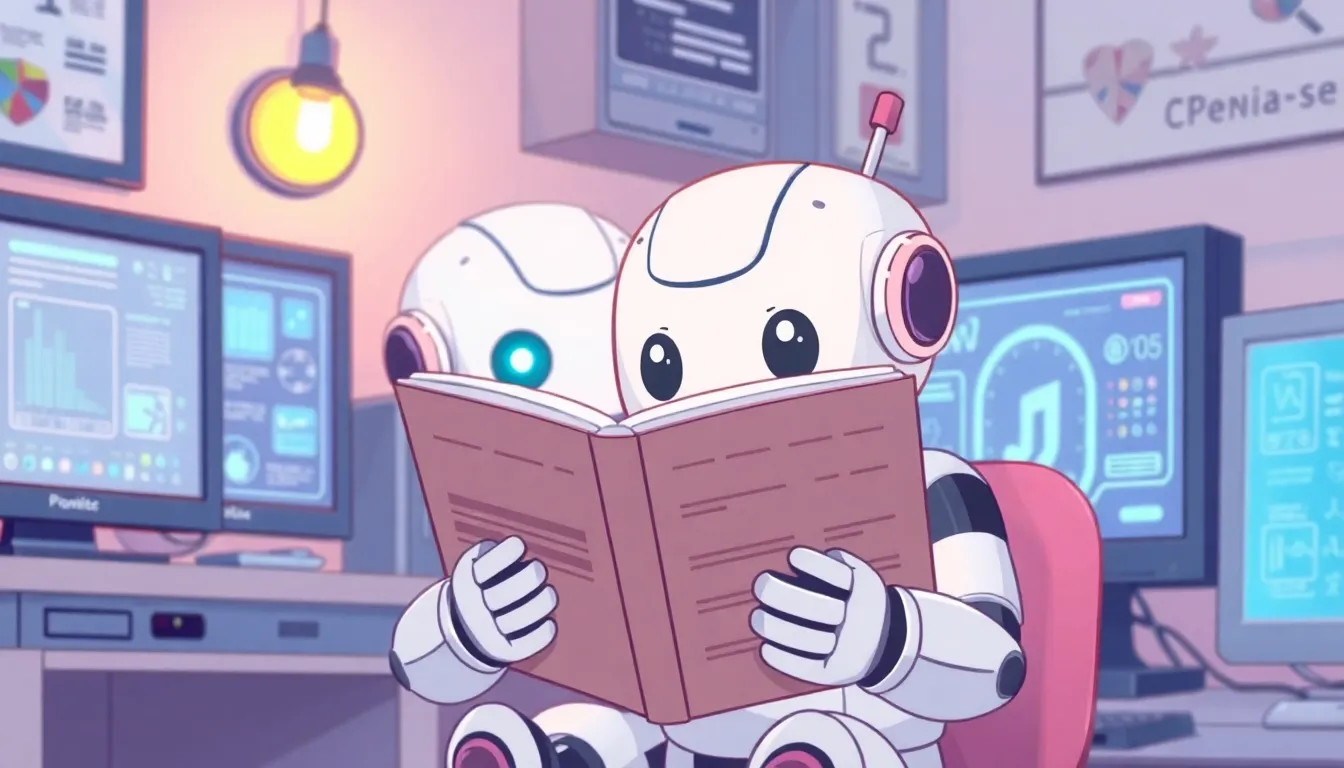 セキュリティを勉強するAIロボット