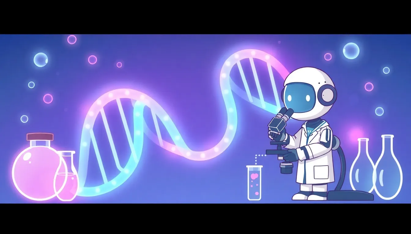 GPT-Rosalind 生命科学AI イラスト