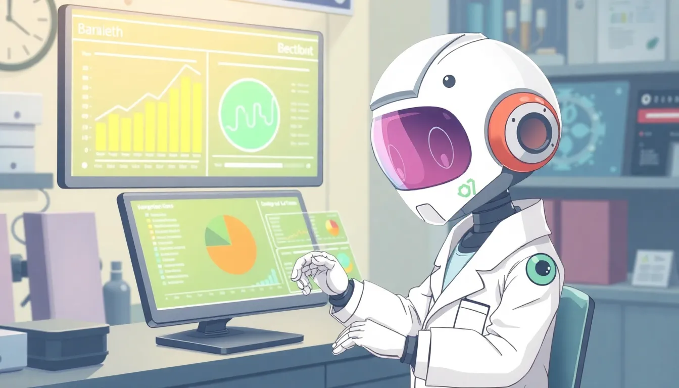 ベンチマーク分析するロボット