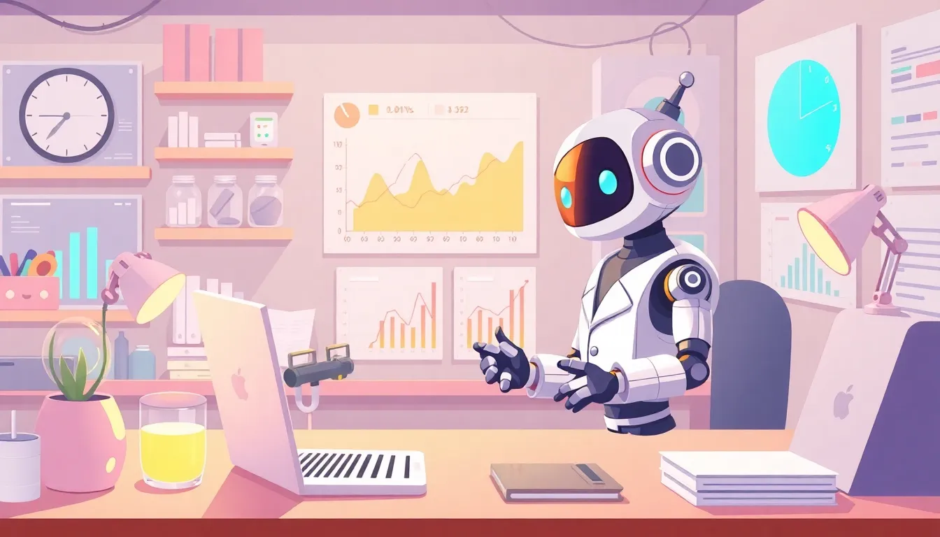 ベンチマークを調べるロボット