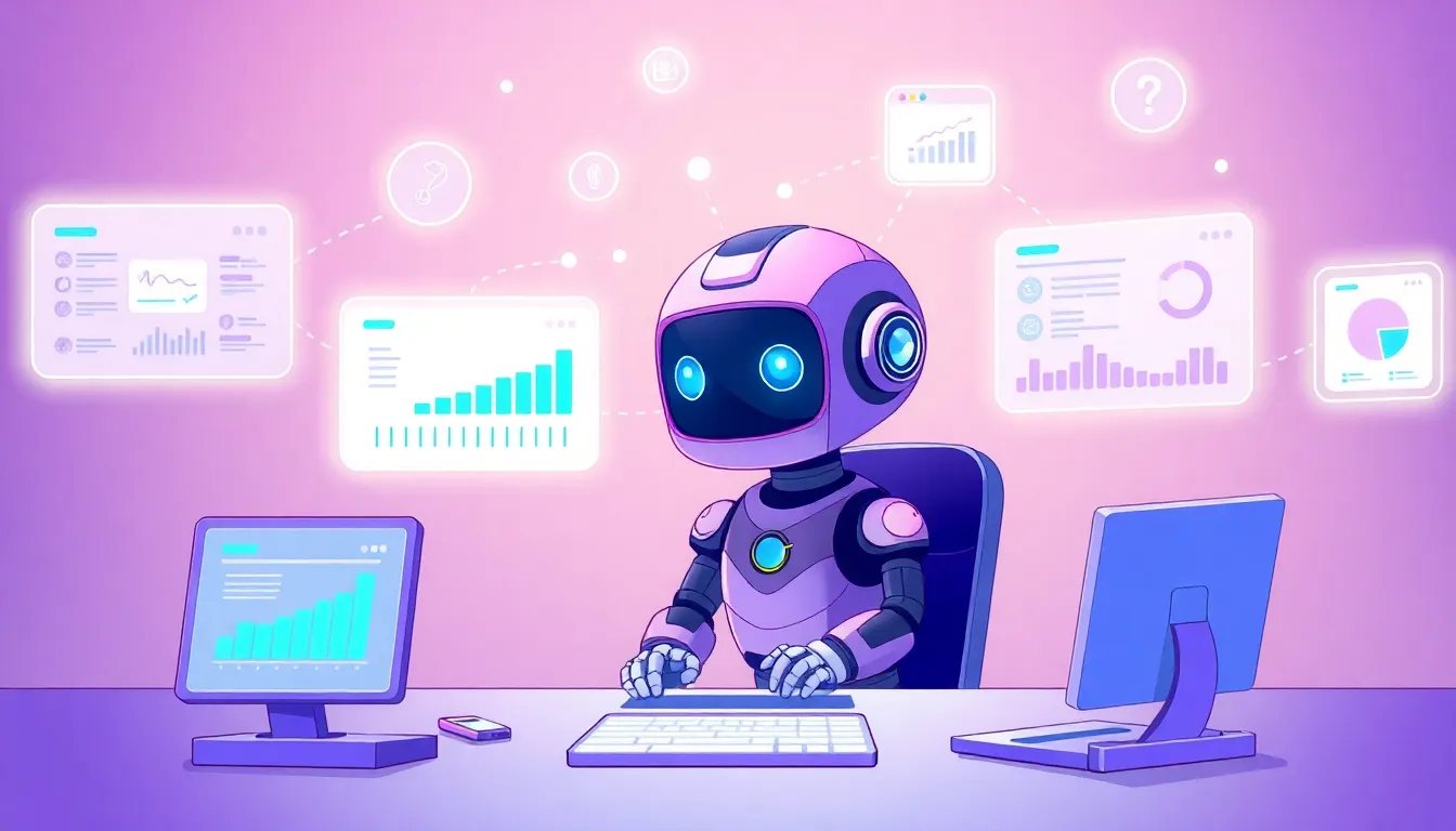 AIがツール呼び出しの間で思考する様子を表すイラスト