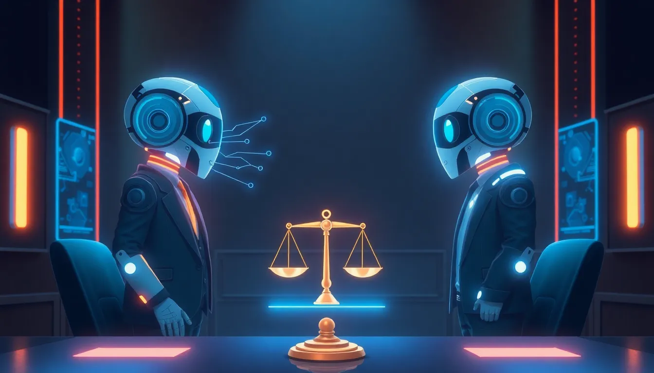 Musk vs Altman裁判のイラスト