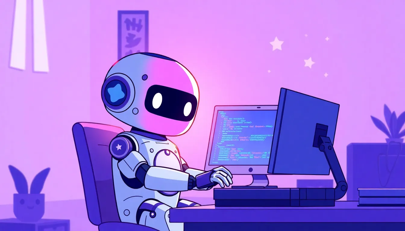 夜にデバッグするロボット