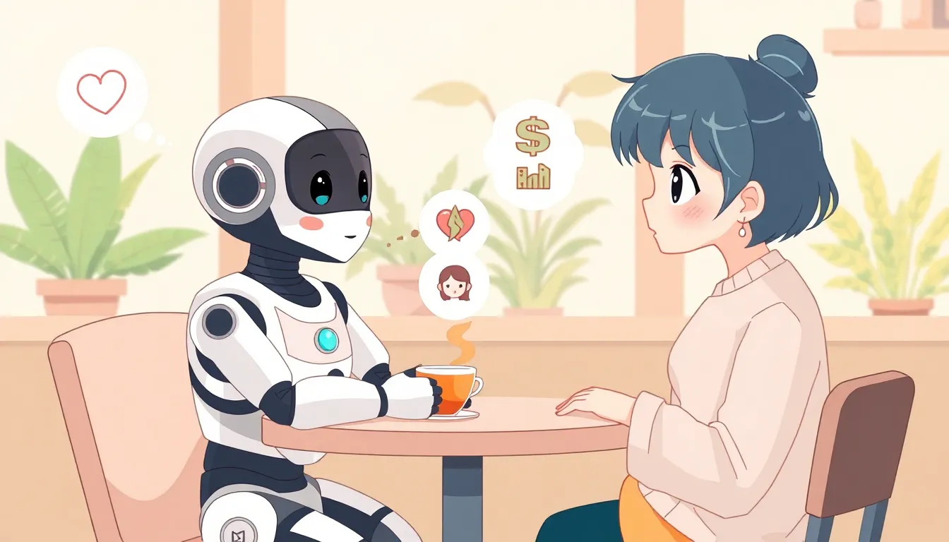 AIに人生相談するイメージ