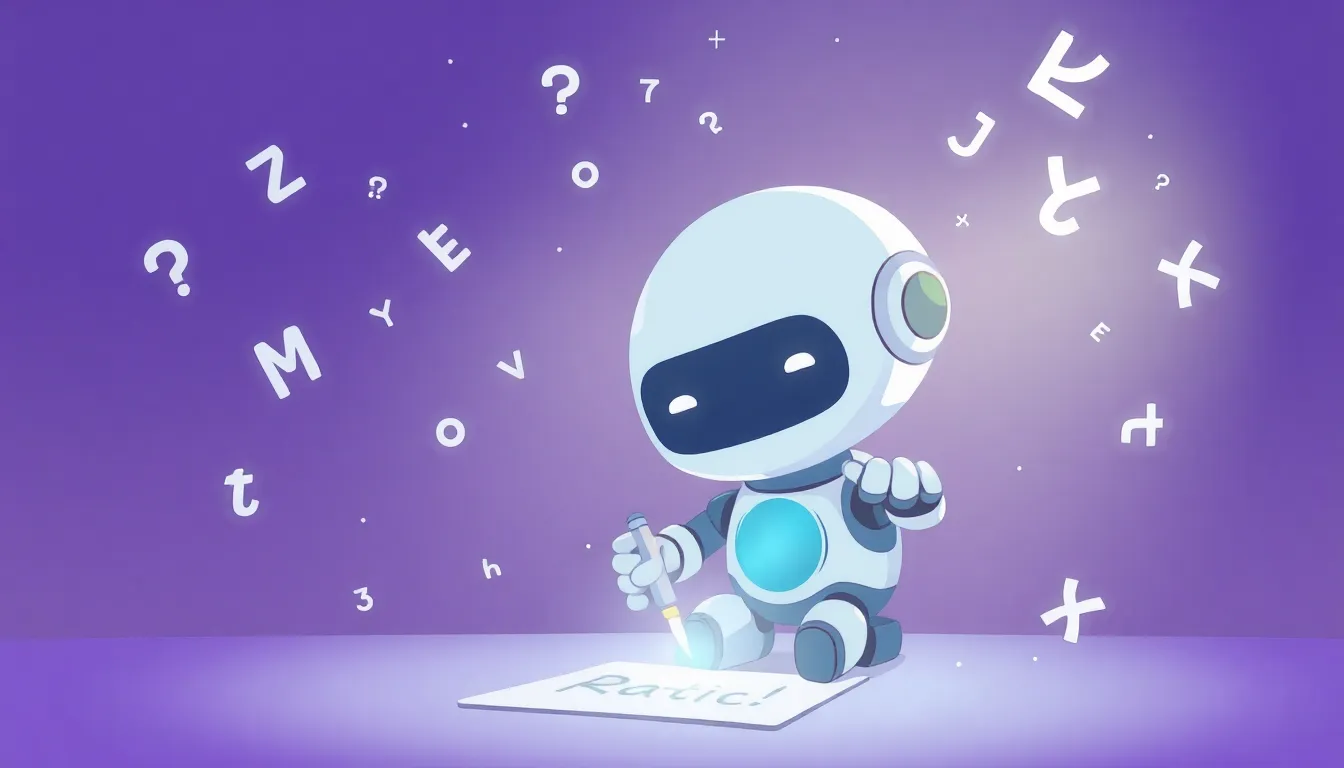 光るペンで書くロボット