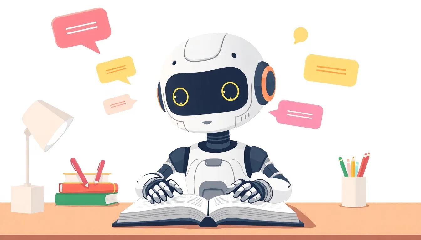 AIがプロンプトを学んでいるイラスト