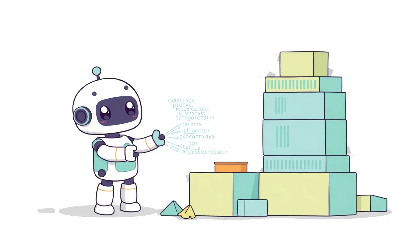 コードを整理するロボット