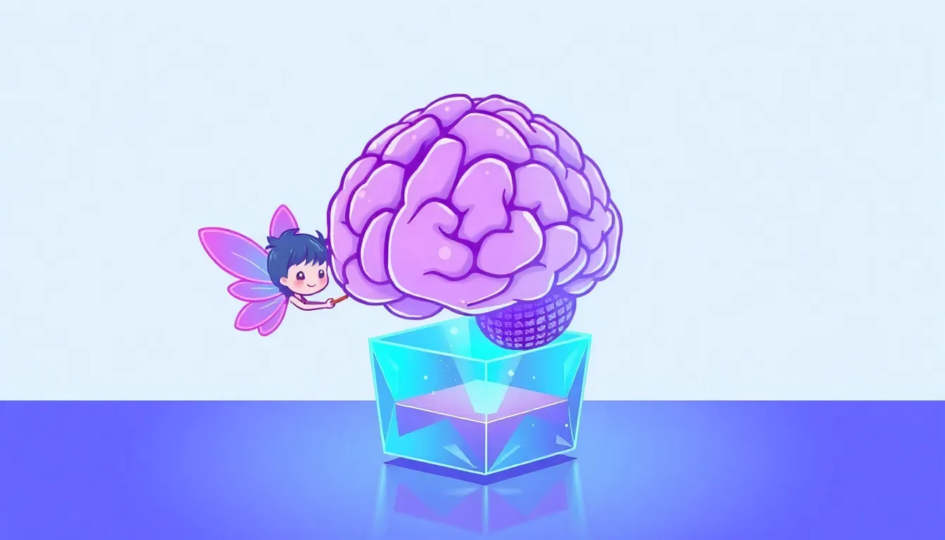 TurboQuant - AI brain compression illustration