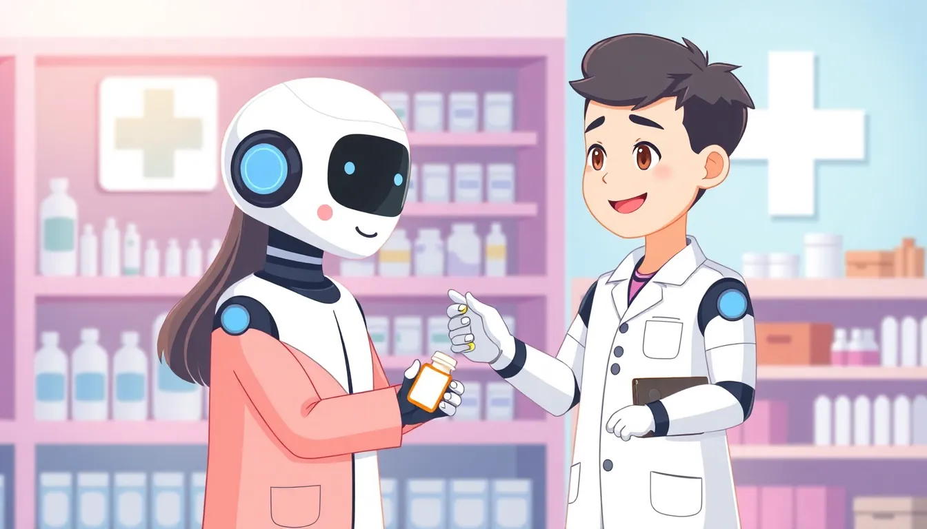 AI薬剤師のイラスト