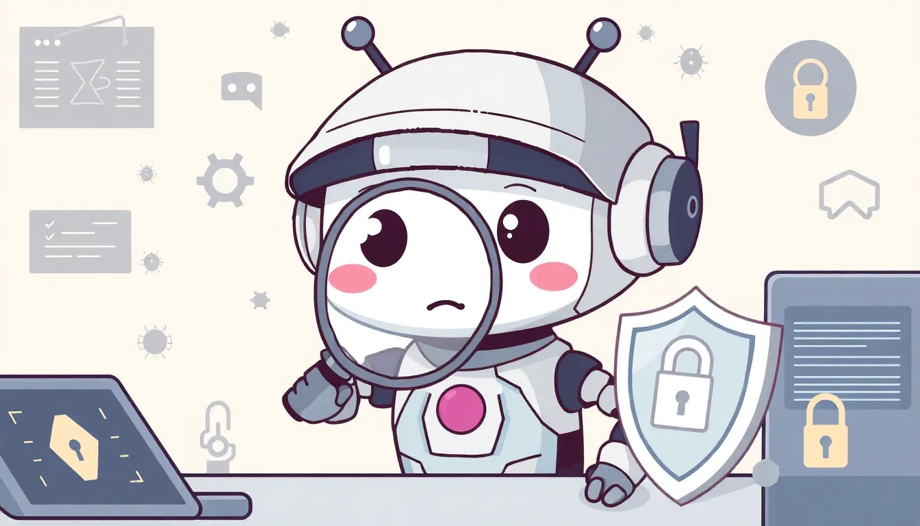 脆弱性を調査するかわいいロボット探偵